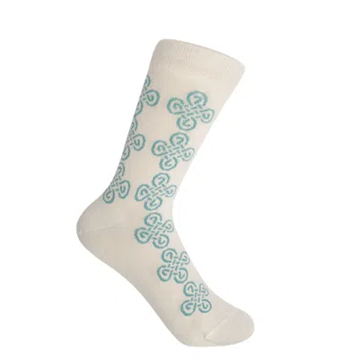 Peper Harow - Made In England Neutrals Knot Women's Socks - Beige In Sand