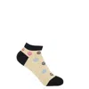 Peper Harow - Made In England Neutrals Peace Women's Trainer Socks – Beige