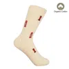 Peper Harow - Made In England Neutrals Post Box Women's Socks – Cream In Neutral