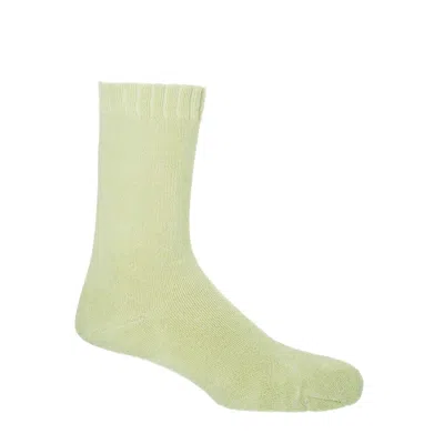 Peper Harow - Made In England Neutrals Ribbed Cuff Men's Bed Socks – Cream