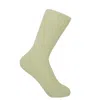 Peper Harow - Made In England Neutrals Ribbed Women's Bed Socks - Cream In Green