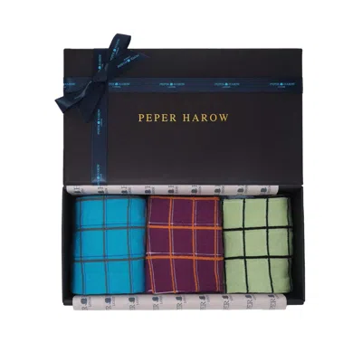 Peper Harow - Made In England Noughts And Crosses Ladies Gift Box In Green/purple