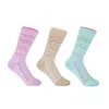 Peper Harow - Made In England Oblique Women's Socks Bundle - Lilac, Beige & Mint In Beige/green/purple