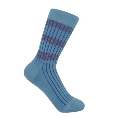 Peper Harow - Made In England Old School Women's Socks – Blue
