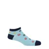 Peper Harow - Made In England Peace Men's Trainer Socks - Light Blue