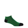 Peper Harow - Made In England Pin Stripe Men's Trainer Socks – Green