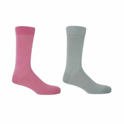 Peper Harow - Made In England Pink & Cloud Classic Men's Socks