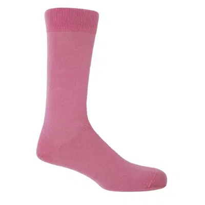 Peper Harow - Made In England Pink / Purple Pink Classic Men's Socks In Multi
