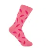 Peper Harow - Made In England Pink / Purple Pink Leaf Women's Socks In Pink/purple