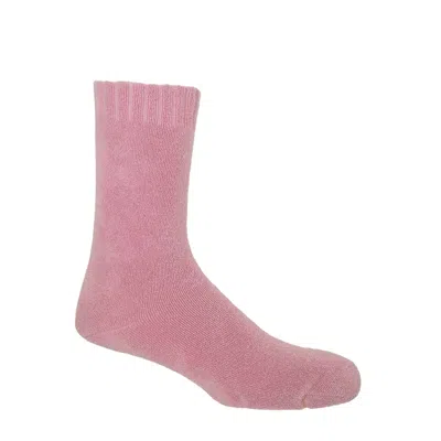 Peper Harow - Made In England Pink / Purple Ribbed Cuff Men's Bed Socks – Pink
