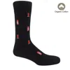 Peper Harow - Made In England Post Box Men's Socks – Black In Black