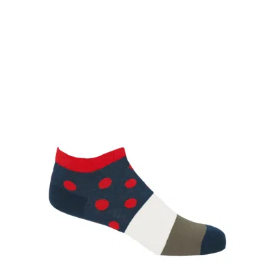 Peper Harow - Made In England Red Mayfair Men's Trainer Socks – Scarlet