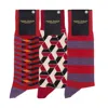 Peper Harow - Made In England Red Men's Organic Socks Bundle - Burgundy In Red