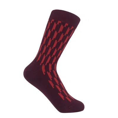 Peper Harow - Made In England Red Scooby Women's Socks – Maroon