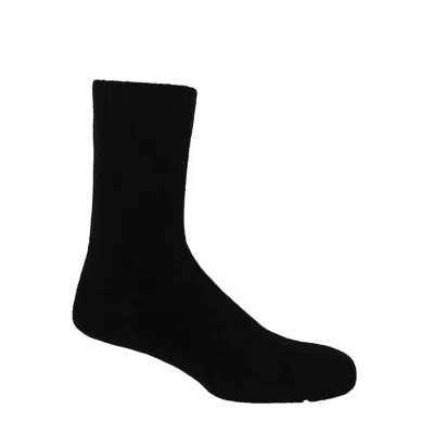 Peper Harow - Made In England Ribbed Cuff Men's Bed Socks – Black