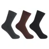 Peper Harow - Made In England Three Pack Essential Women's Socks - Stone In Black/brown