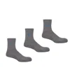 Peper Harow - Made In England Three Pack Quarter Recycled Men's Sport Socks – Grey