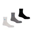 Peper Harow - Made In England Three Pack Quarter Recycled Men's Sport Socks – Mix
