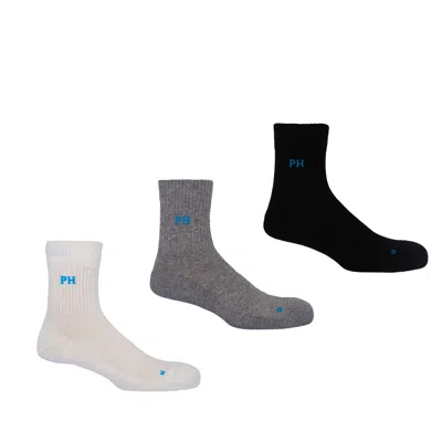 Peper Harow - Made In England Three Pack Quarter Recycled Men's Sport Socks – Mix
