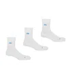 Peper Harow - Made In England Three Pack Quarter Recycled Men's Sport Socks – White