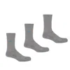 Peper Harow - Made In England Three Pack Recycled Men's Sport Socks – Grey