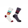 Peper Harow - Made In England White & Mauve Striped Organic Women's Sport Socks 2 Pack In Purple/white