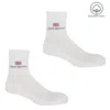 Peper Harow - Made In England White Olympics Recycled Men's Sport Socks – Two Pair Bundle