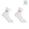 Peper Harow - Made In England White Olympics Recycled Women's Sport Socks - Two Pair Bundle