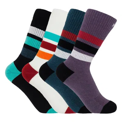 Peper Harow - Made In England Women's Organic Striped Sport Socks Bundle