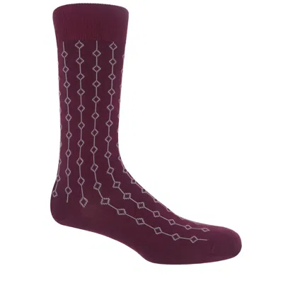 Peper Harow - Made In England Women's Purple Beads Men's Socks – Maroon