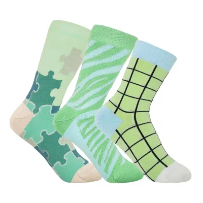 Peper Harow - Made In England Women's Socks Bundle - Green