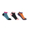 Peper Harow - Made In England Women's Trainer Socks Bundle - Zigzag, Dash, Polka In Multi