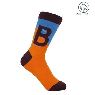 Peper Harow - Made In England Yellow Alphabet Women's Socks – B