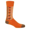 Peper Harow - Made In England Yellow / Orange Orange Symmetry Organic Men's Socks In Yellow/orange