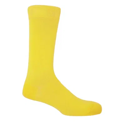 Peper Harow - Made In England Yellow / Orange Sunshine Classic Men's Socks In Yellow/orange