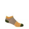 Peper Harow - Made In England Yellow Oxford Stripe Men's Trainer Socks – Mustard