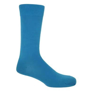 Peper Harow - Made In England Men's Classic Men's Socks – Blue