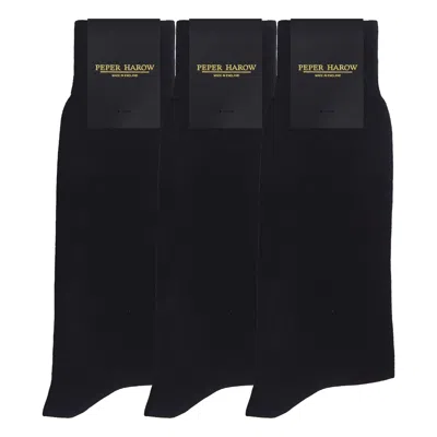 Peper Harow - Made In England Men's Groomsmen's Socks Bundle - Classic Black
