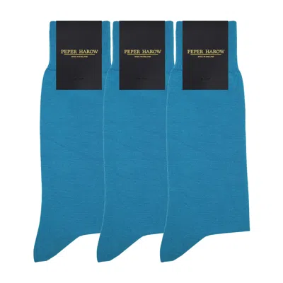 Peper Harow - Made In England Men's Groomsmen's Socks Bundle - Classic Blue
