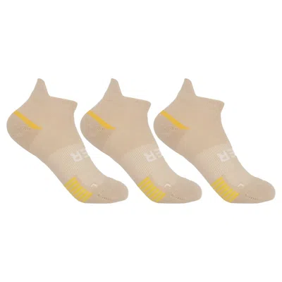 Peper Harow - Made In England Men's Neutrals Aero Beige Luxury Gym Women's Socks Three Pair Bundle In Sand
