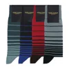 Peper Harow - Made In England Men's Socks Bundle - Retro Stripe Winter In Multi