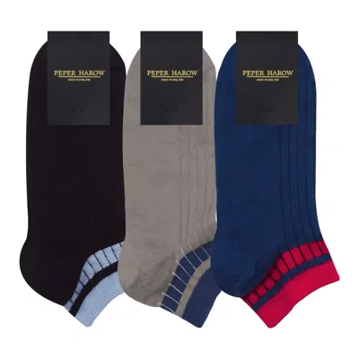 Peper Harow - Made In England Old School Men's Trainer Socks Bundle In Multi