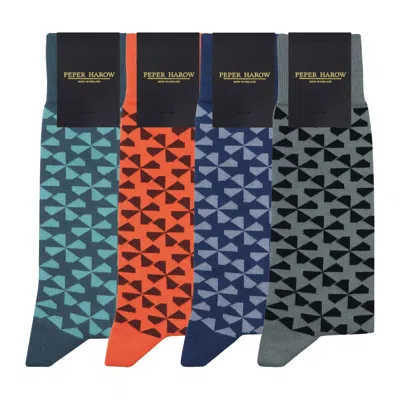 Peper Harow - Made In England Windmill Men's Socks – Bundle In Multi