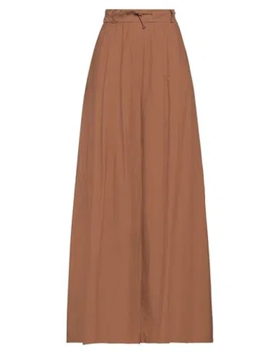 Peperosa Woman Pants Brown Size 10 Cotton In Brown