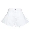 Peperosa Woman Shorts & Bermuda Shorts White Size 10 Cotton In White