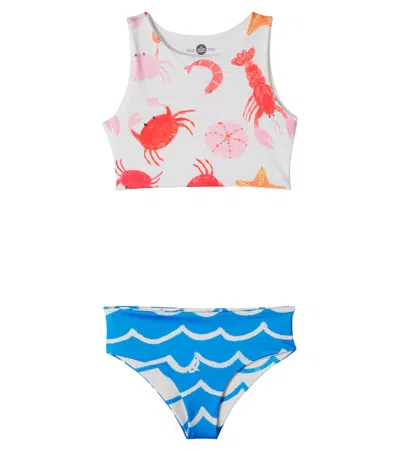 Pepita & Me Kids' Pool Printed Bikini In Multi