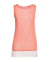 Pepita Tank Tops In Red