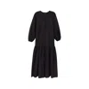 Peploum Women's Black Mie Dress In Black