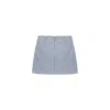 Peploum Women's Carleen Textured Weaving Skirt In Baby Blue In Blue