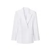 Peploum Women's Toba Jacket In Coral White In White